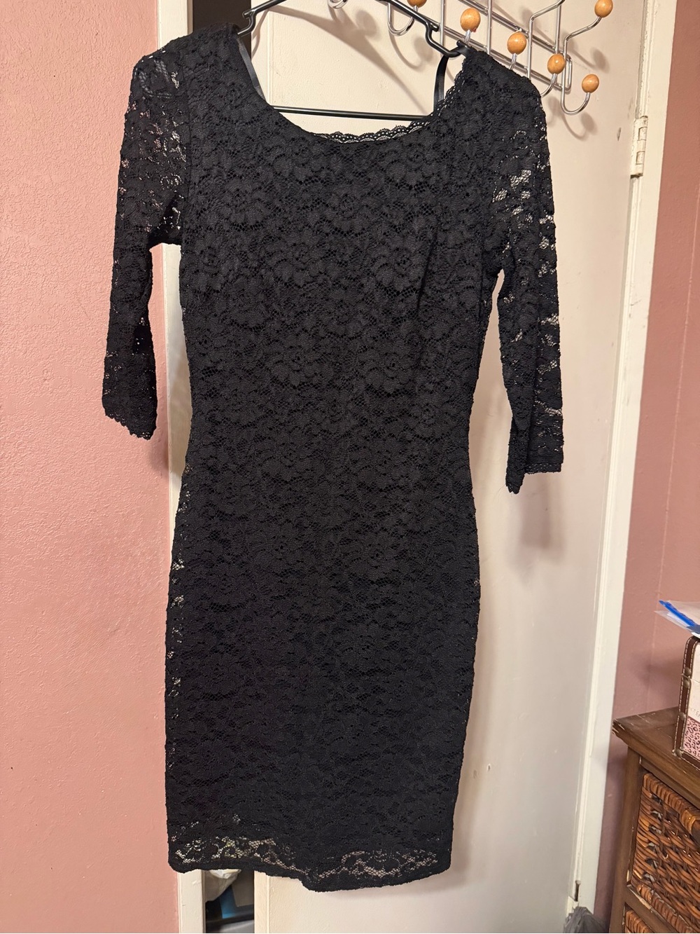 Laundry By Shelli Segal Black Lace Midi Dress